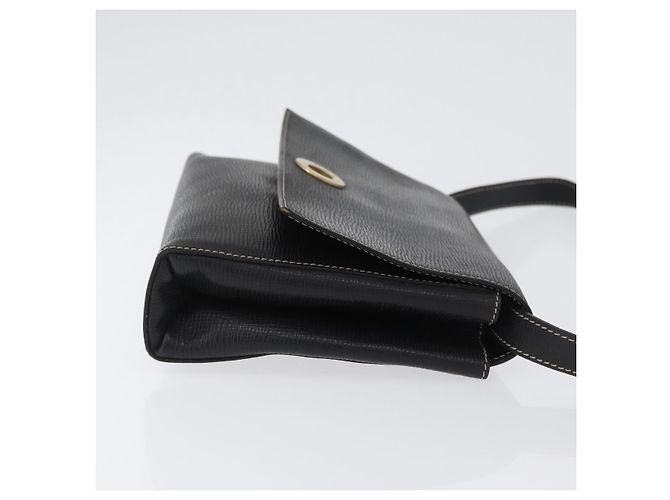 Céline Celine Circle Logo Leather Nero - vista 3