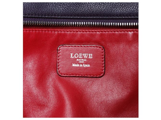 Borsa Loewe Amazona 36 Anagram Rosso - vista 10
