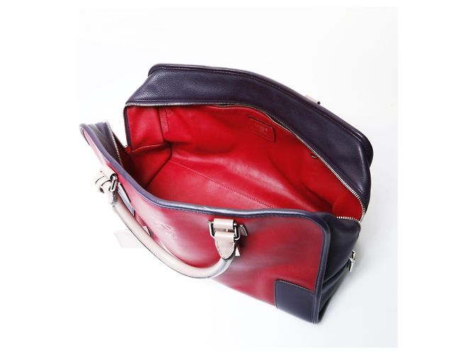 Borsa Loewe Amazona 36 Anagram Rosso - vista 12
