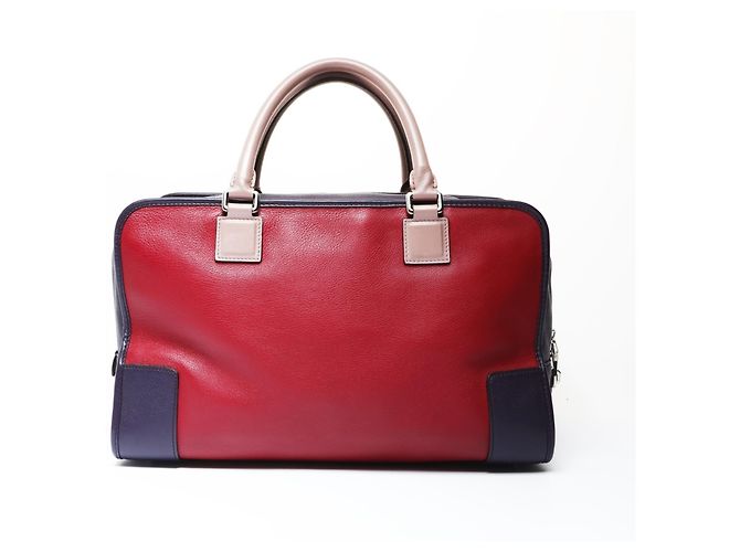Borsa Loewe Amazona 36 Anagram Rosso - vista 2