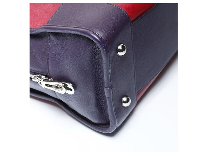 Borsa Loewe Amazona 36 Anagram Rosso - vista 5
