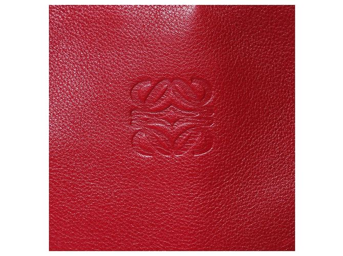 Borsa Loewe Amazona 36 Anagram Rosso - vista 8