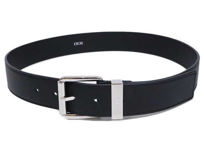 Christian Dior Leather Belt with Silver Hardware - view 2