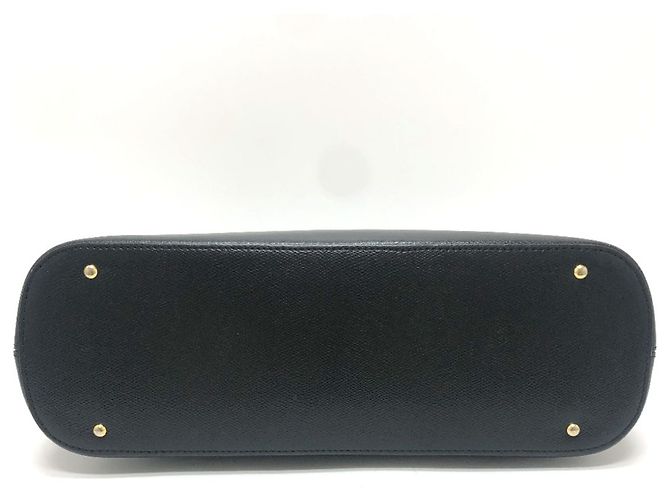 Céline Borsa tote grande 2-in-1 in pelle nera vintage Celine Nero - vista 6