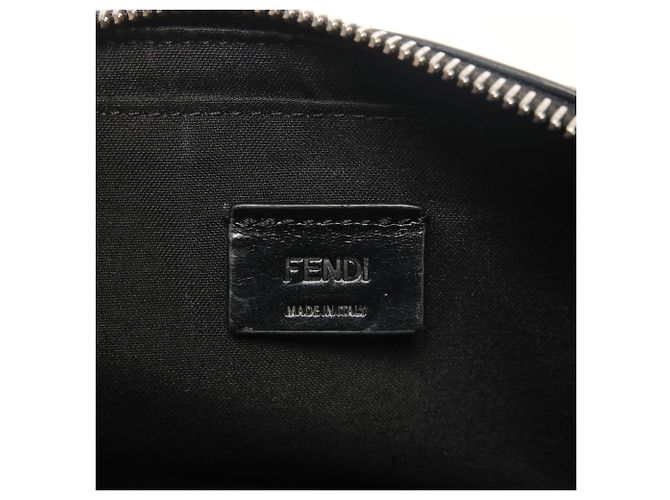 Borsa a Spalla Fendi Zucca Diagonal Camera Case Nero - vista 9