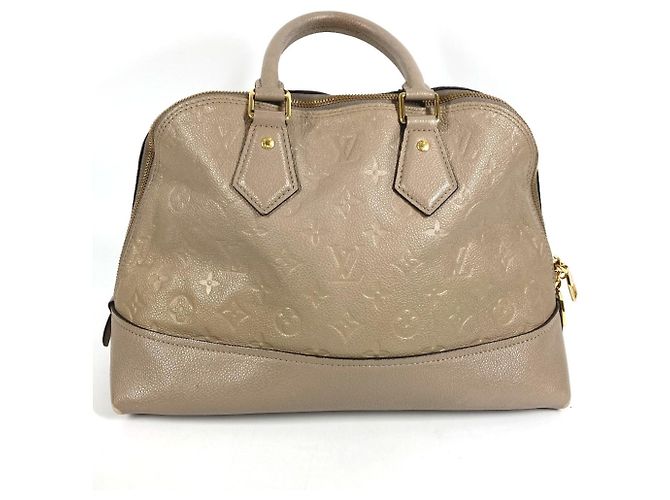 LOUIS VUITTON Borsa Tote Neo Alma PM in Monogram Empreinte Beige - vista 3