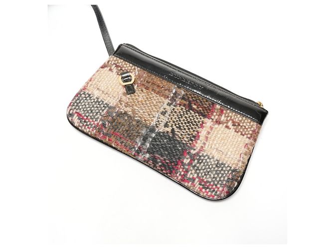 Borsa in tweed beige Burberry - vista 12