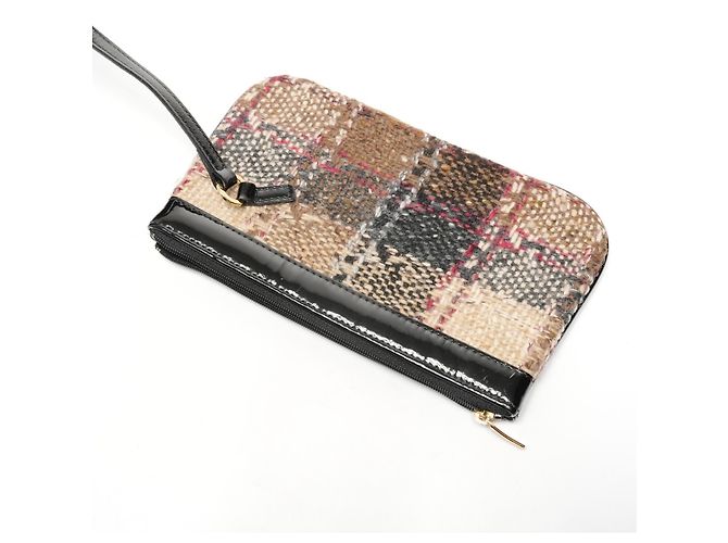 Borsa in tweed beige Burberry - vista 13