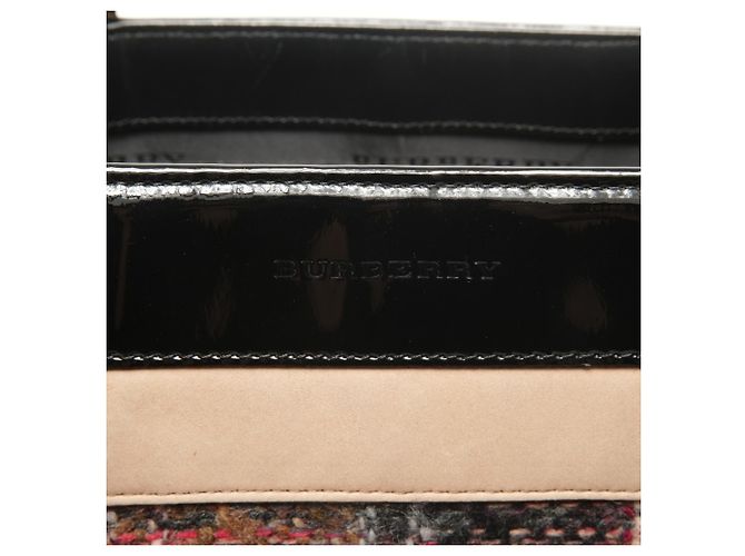 Borsa in tweed beige Burberry - vista 9