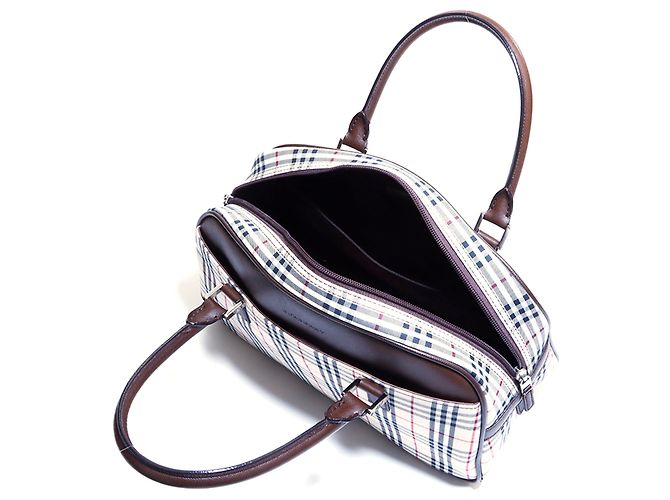 Borsa in tela Nova Check di Burberry Marrone Beige - vista 10