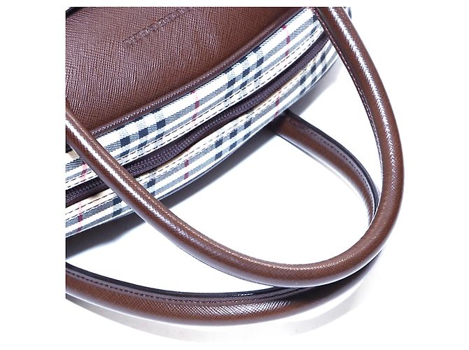 Borsa in tela Nova Check di Burberry Marrone Beige - vista 11