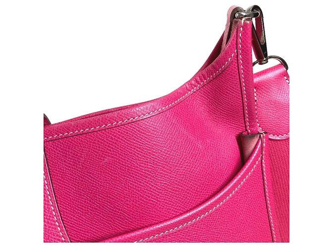 Bolsa de Ombro Pochette Evelyn 3 GM da Hermès Rosa - vista 10
