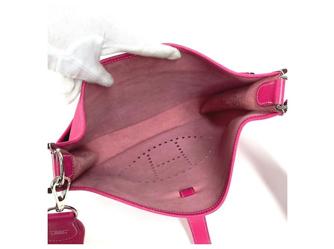 Bolsa de Ombro Pochette Evelyn 3 GM da Hermès Rosa - vista 14