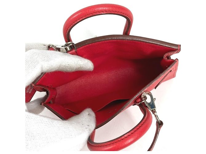 Bolso Birkin Tiny de Hermès Roja - vista 12