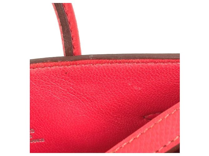 Bolso Birkin Tiny de Hermès Roja - vista 13