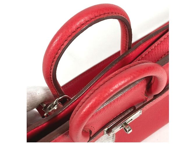 Bolso Birkin Tiny de Hermès Roja - vista 14