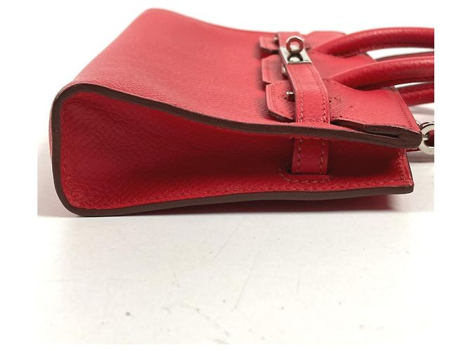 Bolso Birkin Tiny de Hermès Roja - vista 4
