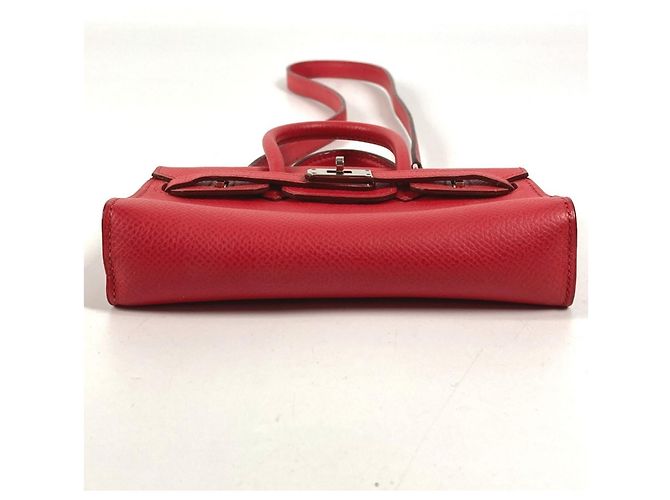 Bolso Birkin Tiny de Hermès Roja - vista 6