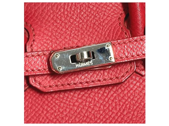 Bolso Birkin Tiny de Hermès Roja - vista 9
