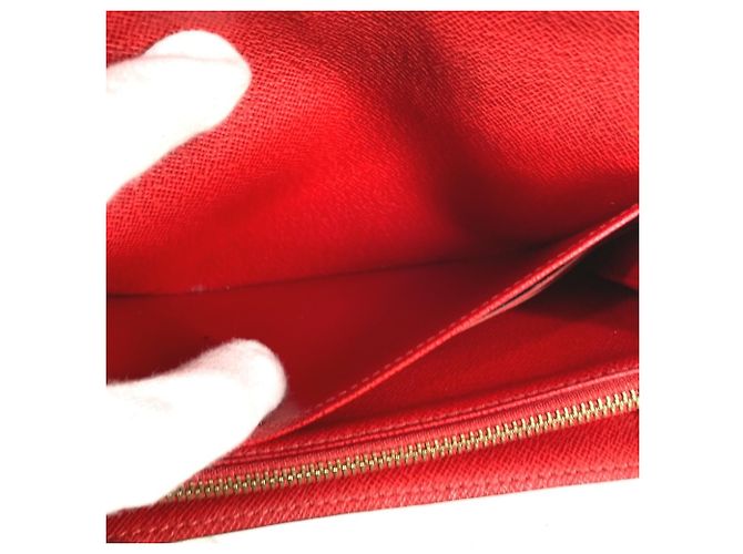 Lange Brieftasche Sarah Monogram Groom Louis Vuitton Braun Rot - Ansicht 15