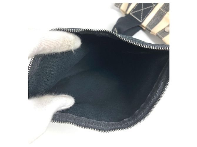 Hermès Bolso Tote Border PM Cannes Hermes Negro Blanco - vista 11