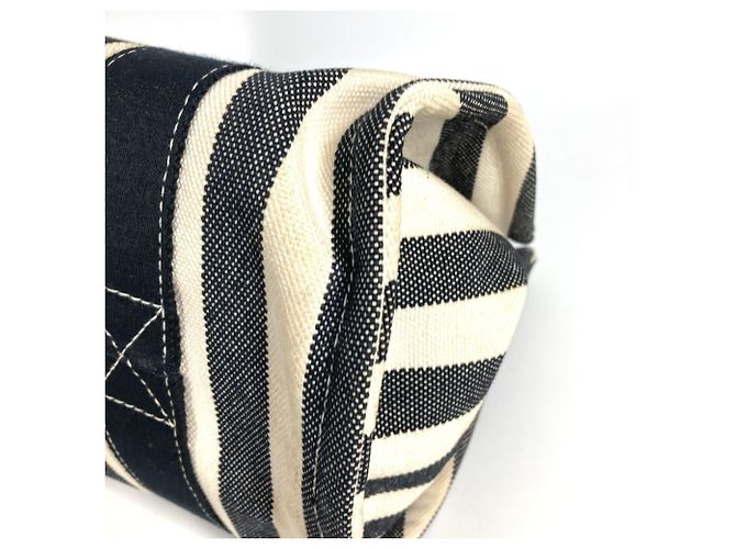 Hermès Bolso Tote Border PM Cannes Hermes Negro Blanco - vista 7