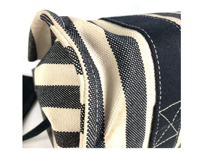 Hermès Bolso Tote Border PM Cannes Hermes Negro Blanco - vista 8