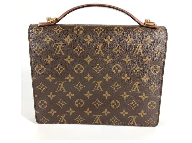 Borsa a tracolla Monceau 28 in Monogramma Louis Vuitton Marrone - vista 8