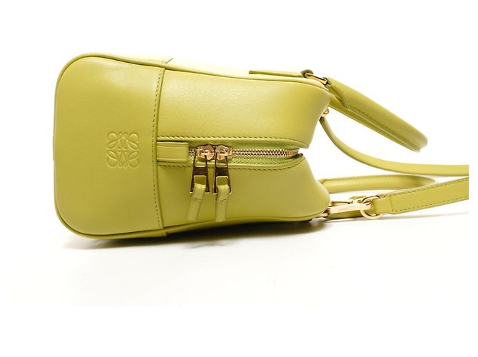 Borsa in pelle verde Loewe Amazona - vista 4