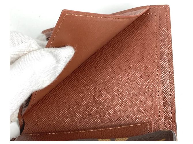 Cartera Compacta Anais Monograma Louis Vuitton Castaño - vista 11