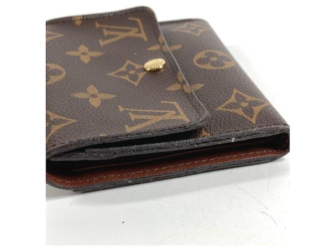 Cartera Compacta Anais Monograma Louis Vuitton Castaño - vista 3