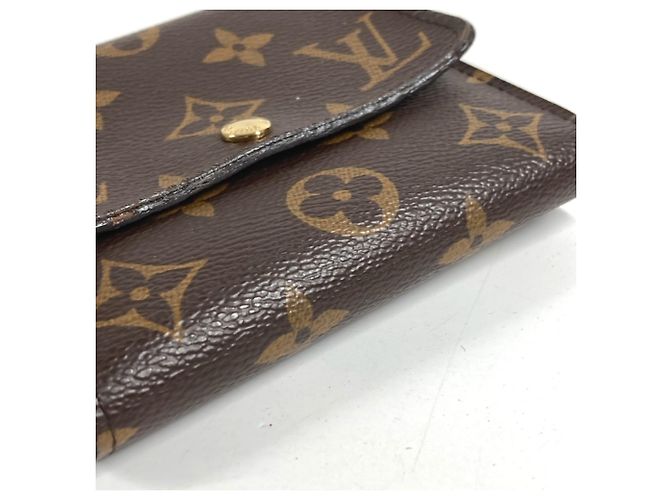 Cartera Compacta Anais Monograma Louis Vuitton Castaño - vista 4
