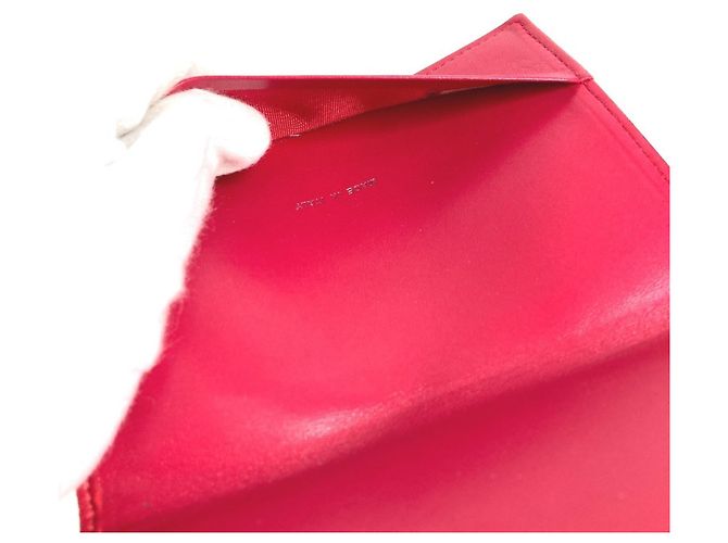 Funda de pasaporte bifold acolchada con logo CC Coco de Chanel Roja - vista 11
