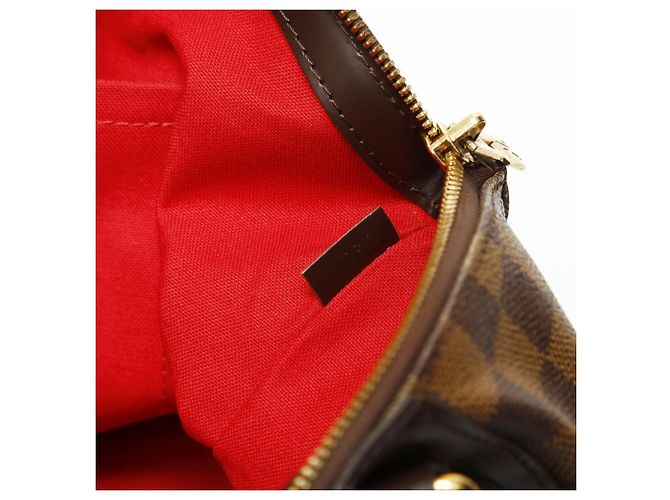 Borsa a Spalla Louis Vuitton Verona N41118 in Damier Ebène Marrone - vista 11