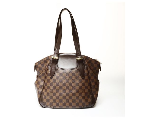 Borsa a Spalla Louis Vuitton Verona N41118 in Damier Ebène Marrone - vista 2
