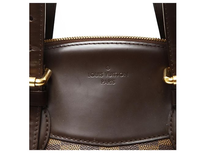 Borsa a Spalla Louis Vuitton Verona N41118 in Damier Ebène Marrone - vista 8
