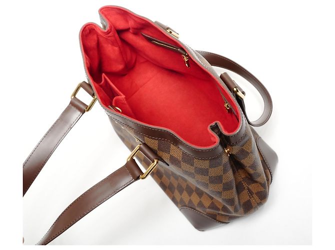 Borsa Tote Hampstead PM Damier Louis Vuitton Marrone - vista 10