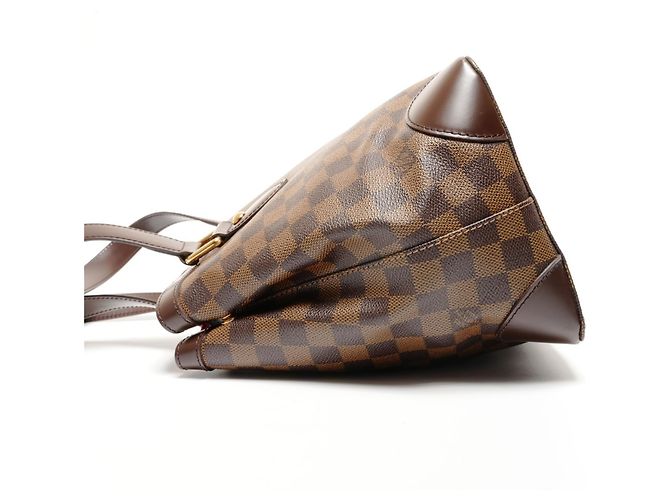 Borsa Tote Hampstead PM Damier Louis Vuitton Marrone - vista 3