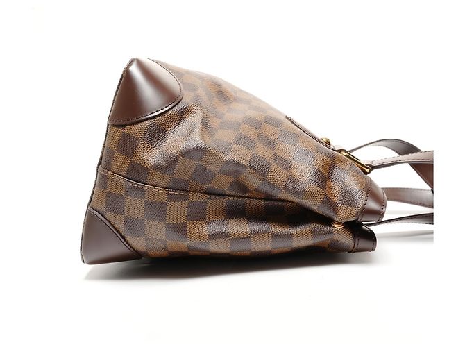 Borsa Tote Hampstead PM Damier Louis Vuitton Marrone - vista 4