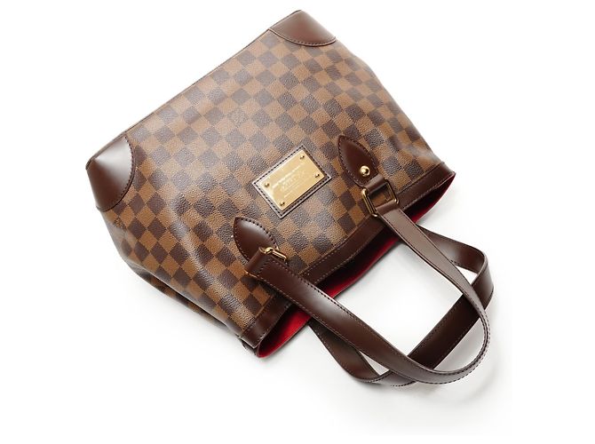 Borsa Tote Hampstead PM Damier Louis Vuitton Marrone - vista 8