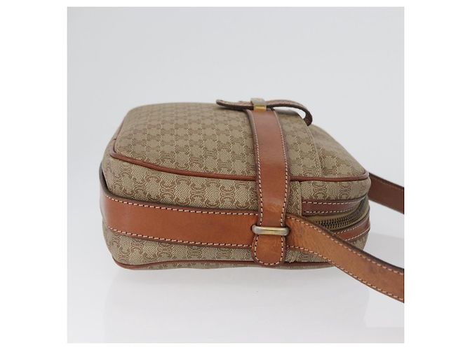 Céline Celine Vintage Macadam Canvas and Leather Beige - vista 3