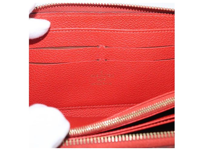 Portafoglio zippy Monogramma Empreinte Louis Vuitton Arancione - vista 7