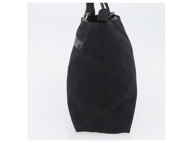 Gancini Tote aus Canvas Medium von Salvatore Ferragamo Schwarz - Ansicht 3