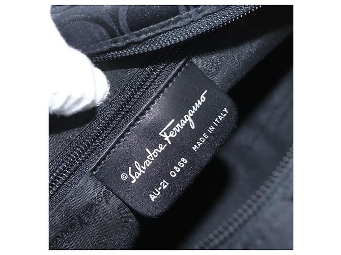 Gancini Tote aus Canvas Medium von Salvatore Ferragamo Schwarz - Ansicht 6