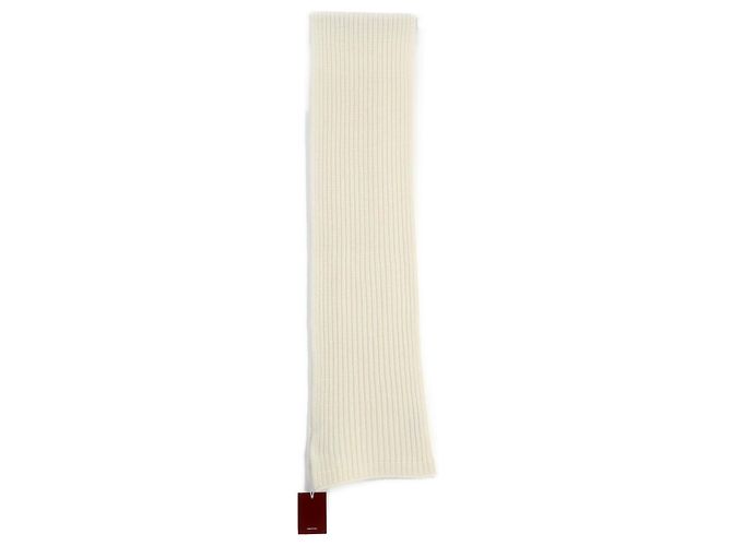 Sciarpa in lana e cashmere Double G Gucci Crudo - vista 4