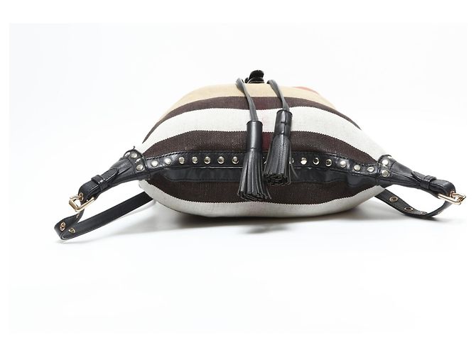 Burberry Nova Check Canvas Rucksack Beige - Ansicht 8