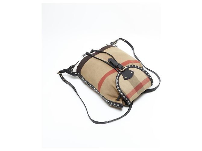 Burberry Nova Check Canvas Rucksack Beige - Ansicht 9