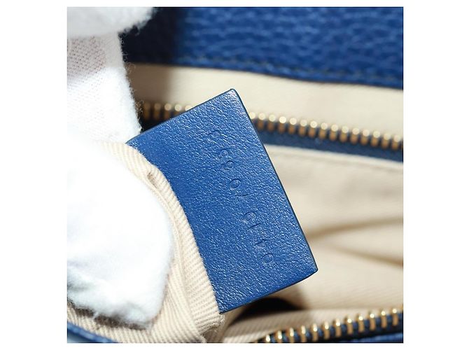 Chloé Chloe Aby Day Leather Small Blu - vista 7