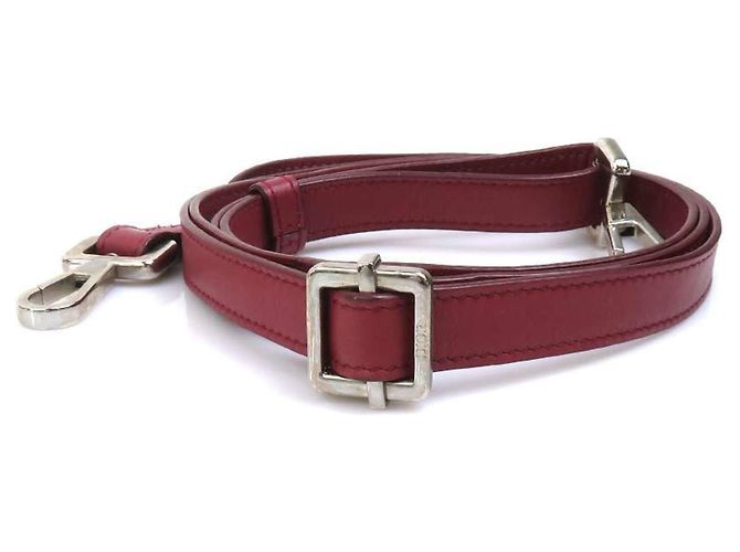 Borsa a spalla bordeaux e rosa metallico Christian Dior Argento Bordò - vista 14
