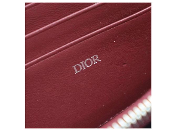 Borsa a spalla bordeaux e rosa metallico Christian Dior Argento Bordò - vista 16